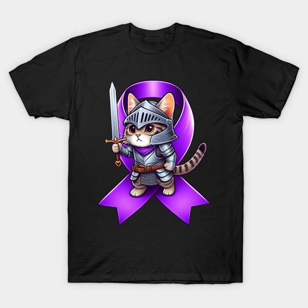 Cute Cat Lupus Awareness Warrior: Championing the Cause T-Shirt by Divineshopy